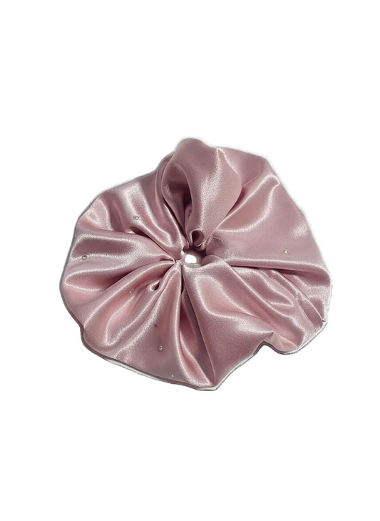 Pink Mousse Scrunchie