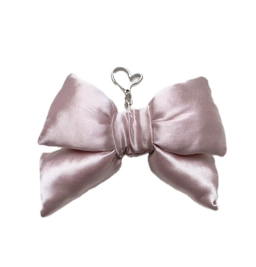 Blush Bow Plushie Keychain
